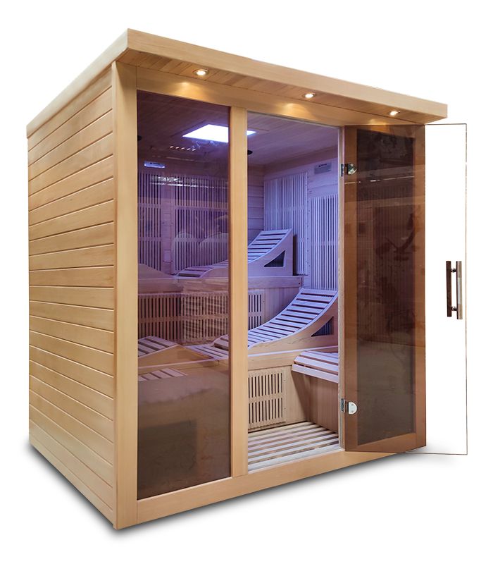 Infrarotkabine/ Infrarotsauna für 6 Personen, DX-6600