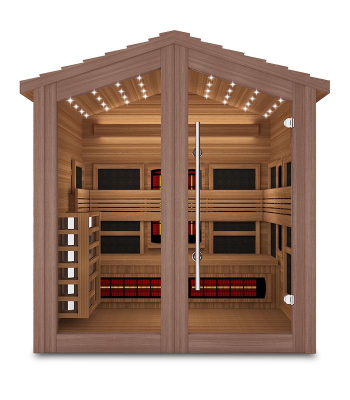 Hybrid Außensauna/ Kombi-Sauna/ 2-in-1 Sauna, DX-7331