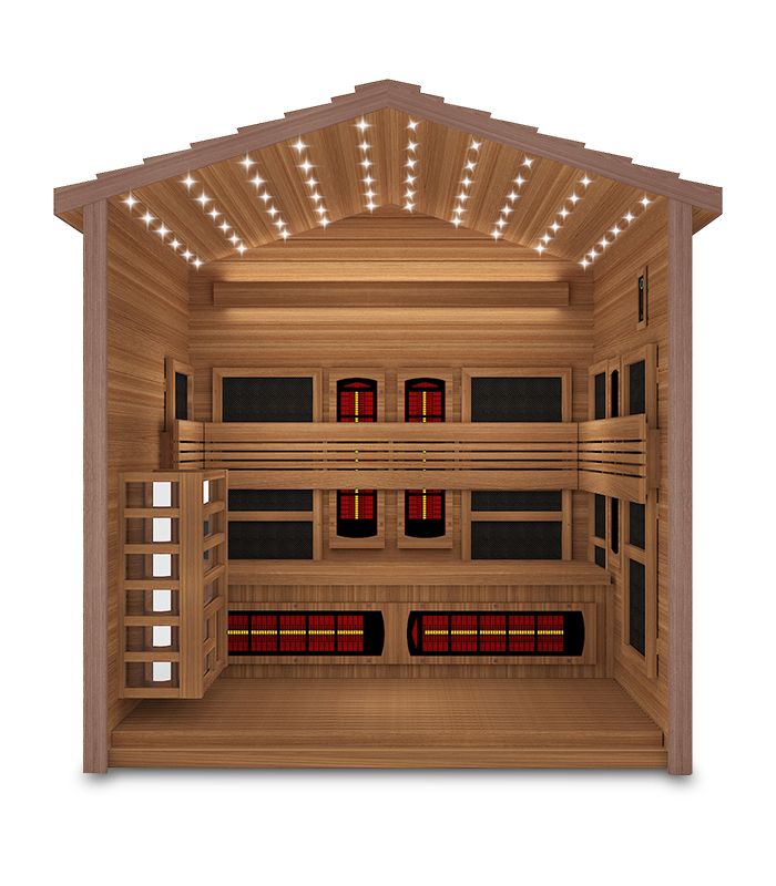 Hybrid Außensauna/ Kombi-Sauna/ 2-in-1 Sauna, DX-7331