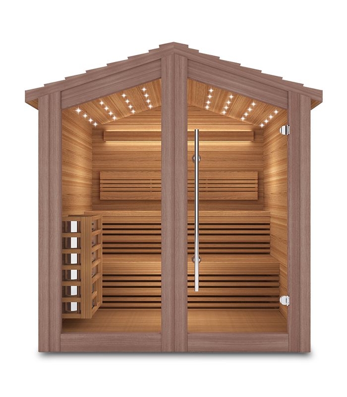 Traditionelle Außensauna für 6 Personen, DX-7661